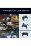 Joystick Bluetooth bağlantılı altın renk Nintendo Switch uyumlu kablosuz gamepad oyun kolu