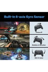 Kablosuz Bluetooth bağlantılı beyaz joystick, Switch Pro uyumlu, hızlı şarj desteği yok