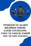 Kablosuz Bluetooth Bağlantılı Kulaklık ve Dokunmatik Ekran Akıllı Saat Arama Cevaplama