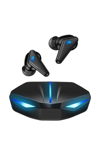 Kablosuz Bluetooth Kulak İçi Oyuncu Kulaklığı, Mikrofon ve RGB LED Aydınlatmalı, Siyah Renk