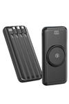 Kablosuz Çoklu Şarj Girişli 10.000 Mah Kablolu Powerbank Taşınabilir