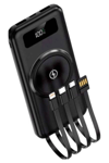 Kablosuz Çoklu Şarj Girişli 10.000 Mah Kablolu Powerbank Taşınabilir
