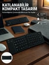 Kablosuz Katlanabilir Bluetooth Klavye Telefon Tablet Bilgisayar Uyumlu