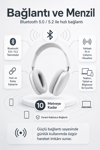 Kablosuz Kulak Üstü Bluetooth Kulaklık Katlanabilir Tasarım Uzun Süreli Kullanım