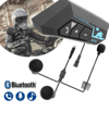 Kablosuz Motosiklet Kask Kulaklığı Bluetooth Mikrofonlu Sürüş Sistemi