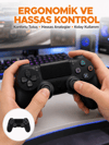 Kablosuz PS4 Oyun Kolu – Çift Titreşimli Motor, Uzun Pil Ömrü ve Hassas Kontrol Yeni Nesil