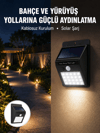 Kablosuz Solar LED Lamba | Bahçe, Veranda, Merdiven Işığı, Otomatik Aç-Kapa Sensörlü Yeni Nesil