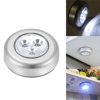 Kablosuz Spot Pilli Dokunmatik Led Lamba 3 Ledli Dolap Lambası Bx40