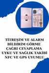 Kadınlar İçin Dokunmatik Ekran Akıllı Saat ve Gamer Kablosuz Bluetooth Kulaklık ANC Özelliği