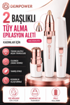 Kadınlar İçin Hassas Tüy Alma ve Kaş Düzeltme Özellikli Mini Epilasyon Aleti
