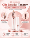 Kadınlara Özel 2 Başlıklı Kaş Düzeltici ve Hassas Bölge Tüy Alma Epilasyon Aleti