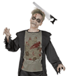 Kafaya Saplanmış Halloween Kanlı Testere Şaka Tacı Bx40