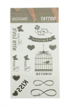 Kafes Tattoo Dövme Sticker