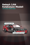 KaidoHouse 1/64 Ölçekli Toyota AE86 Sprinter Trueno Diecast Model Araba ADVAN Lastik BX-313325