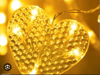 Kalp Perde Led 3m 6 Sıra 12 Adet Kalp Led Işık Gün Işığı