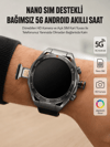 Kameralı 5G Android Akıllı Saat AMOLED Ekran Wi-Fi GPS SIM Kart Destekli