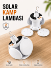Kamp Lambası Işıldak Beyaz Işık Güneş Enerjili Solar Aydınlatma 5 Kanatlı Katlanabilir