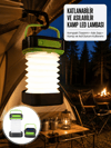 Kamp Lambası Katlanabilir Lamba Solar Şarjlı Led Lamba El Fenerli Yeni Nesil