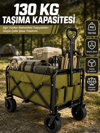 Kamp, Piknik, Plaj ve Alışveriş İçin Çok Amaçlı Katlanabilir Wagon