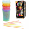 Karanlıkta Yanan Gece Işığı Mega Glow Bardaklar 8 Adet 8.5 X 10.5 Cm Bx40