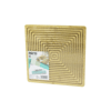 Kare  Çift Taraflı=düz - Kanallı Ahşap Bambu Sunum Tepsi 28x28cm Bx40