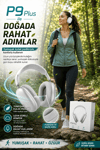 Katlanabilir Kablosuz Kulaklık Kulak Üstü Rahat Pedli Taşınabilir Stereo Model