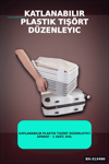 Katlanabilir Plastik Tişört Düzenleyici Aparat - 1 Adet, Dolap İçi Organizer BX-313490