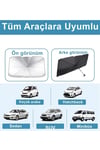 Katlanabilir Şemsiyeli Araç Ön Cam Güneşliği UV Korumalı Isı Yansıtıcı Tüm Araçlara Uygun