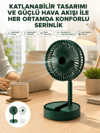 Katlanabilir Usb Şarjlı Masaüstü Soğutucu Mini Fan Telefon Tutucu