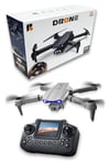 Katlanabilir Wifi FPV Kameralı Mini Drone, 720P HD Canlı Görüntü Aktarımı, Gri Renk
