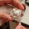Kedi Şeffaf Anı Anahtarlığı - Kedi Figürlü - Karışık Model