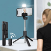 Kendiliğinden Led Işıklı Kumandalı Uzayabilen Selfie Çubuğu,masa Üstü Tripod Bx40