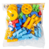 King Kids Tekerlekli Boru Lego 72 Parça