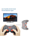 Kırmızı Bluetooth bağlantılı gamepad, PC uyumlu, telefona takılabilir oyun kolu - Elektronik