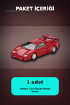 Kırmızı Metalik 1/64 Lamborghini Countach 25th Anniversary Model Araba BX-313387