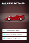 Kırmızı Metalik 1/64 Lamborghini Countach 25th Anniversary Model Araba BX-313387