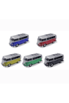 Kırmızı nostaljik minibüs tasarımlı bluetooth hoparlör FM radyo SD kart USB destekli 2 yıl garantili