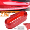 Kırmızı Renkli 2,5 Metre Araba Oto Ön Tampon Koruyucu Kauçuk Pratik Tampon Şerit Bant Döşeme Kiti Bx40