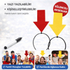 Kişiselleştirilebilir Ok İşaretli Mesaj Tacı (2’li Set Sarı-kırmızı) Bx40