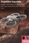 Kompakt Kumandalı Drone, 50 Metre Uçuş Mesafesi ve 480P Kamera Özelliği ile Gri Renk Seçeneği