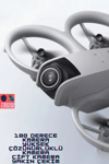 Kompakt Kumandalı Drone, 50 Metre Uçuş Mesafesi ve 480P Kamera Özelliği ile Gri Renk Seçeneği