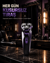 Kompakt Şarjlı Saç Sakal Tıraş Makinesi Kuru Kullanım Özellikli