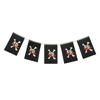 Korsan Partisi Korsan Logo Baskılı Flama Süs Afiş Süsleme 8 Li Bx40