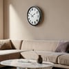Krom 52 Cm Metal Klasik Duvar Saati