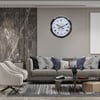 Krom Mandala Desenli 60 x 60 Cm Metal Duvar Saati