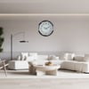 Krom Modern Desenli 52 x 52 Cm Duvar Saati