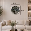 Krom Platinum Aynalı 40 x 40 Cm Duvar Saati