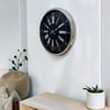 Krom Vıctoria 52 Cm Metal Duvar Saati