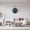 Krom Vıctoria 52 Cm Metal Duvar Saati