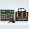 Küçük Mini Boy Retro Ahşap Tasarım Bluetooth Hoparlörlü Radyo – Fm/am Destekli, Şarjlı Ve Taşınabilir Radyo Ns-8108 Bx40